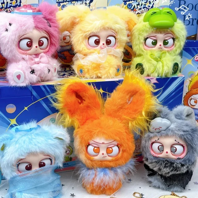 

Three Baby Gazo Magic Doll Wars Series Vinyl Plush Blind Box Surprise Bag Kawaii Anime Figure Decor Pendant Toys Exquisite Gifts