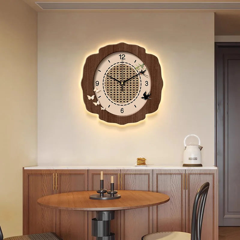 French Medieval Style Wall Lamps Wall Clock LED Wall Sconces Living Room Homestay Restaurant Coffee House Art Bedroom Decoration