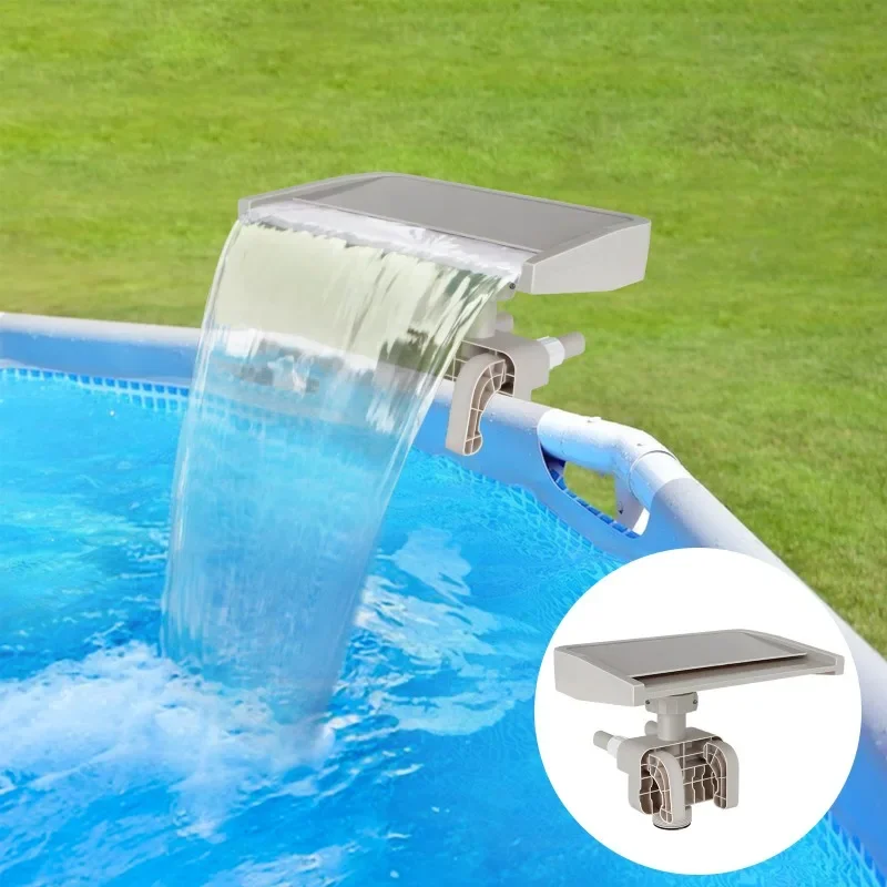 #Removable Waterfall Spout Fountain Accessory For Outdoor Garden And Pool Decor Easy Install Water Feature Attachment