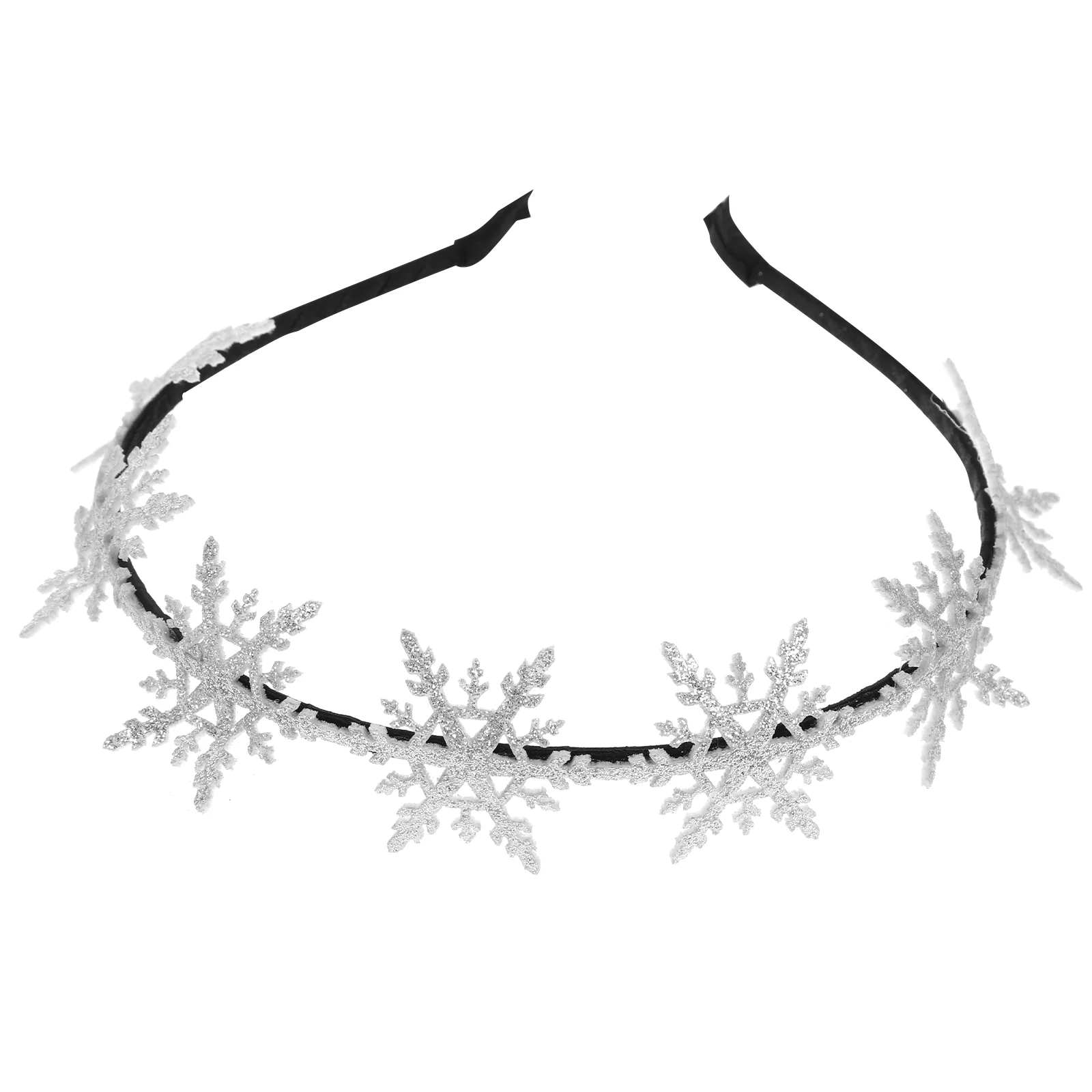 

Christmas Snowflake Headband Gold Elastic Bands for Weaving Hair Accessory Accessories Kids Girls Halloween