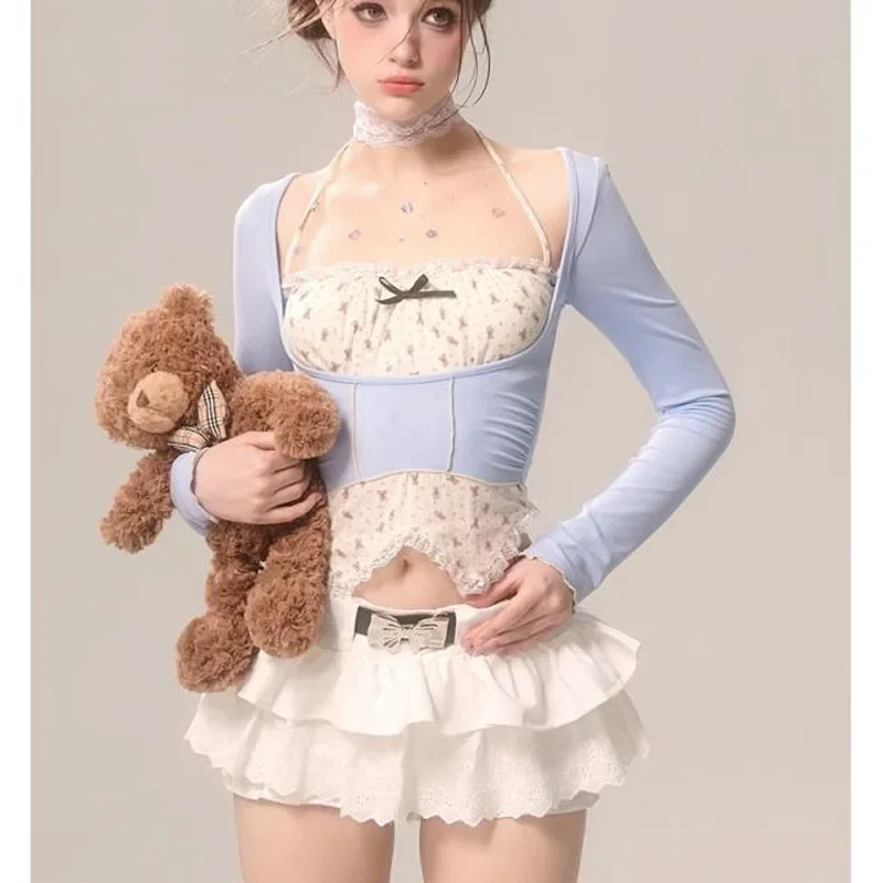 

White Ballet Temperament Advanced Sense Summer Lady Short Trouser Skirts Spring Solid Color Net Yarn Cake Fluffy Skirt 2025 Hot