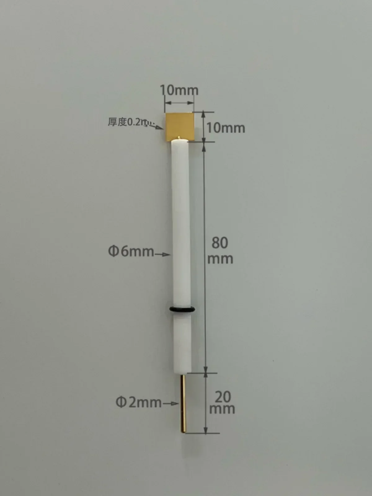 

Gold plate electrode/electrochemical counter electrode (purity 99.99%)