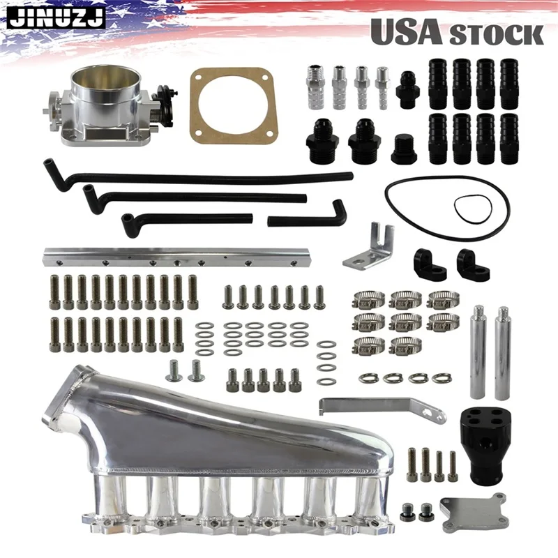 Corpo farfallato rail carburante collettore di aspirazione 90mm per Skyline GTR 2.6 RB26DET R32 R33