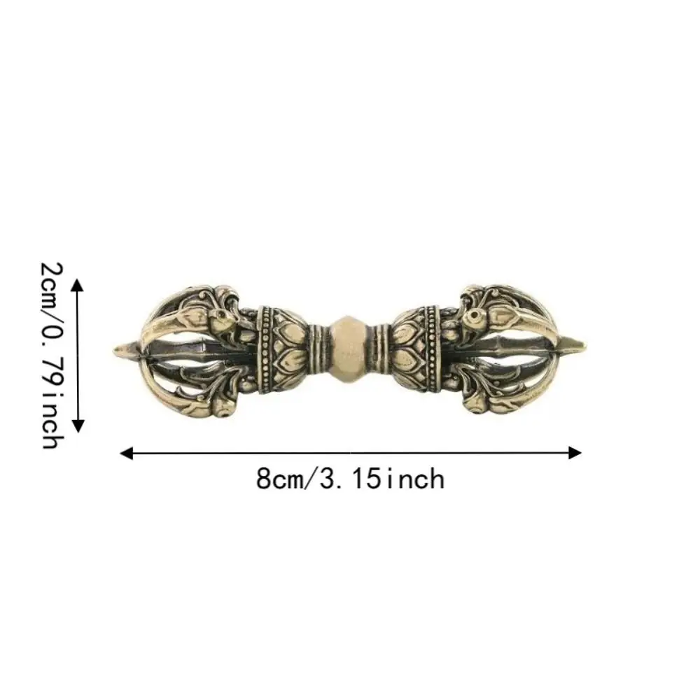 Brass Brass Dorje Vajra Collection Quality Ritual Tool Dorje Vajra Ornament Fine Craftsmanship Buddhist Ritual Pestle