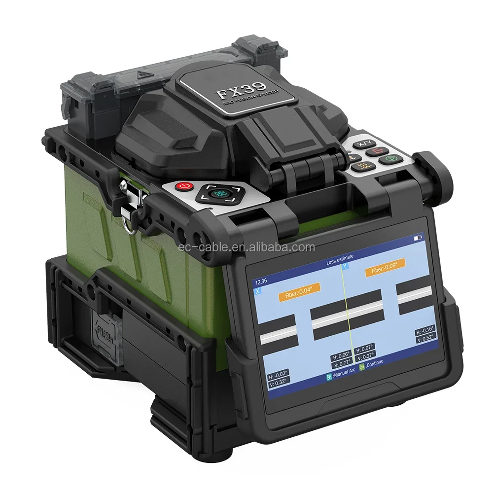 Komshine FX39 EX39 Trunk Fusion Splicer 6 Motors Core To Core Alignment Spanish French Portuguese 9 Languages