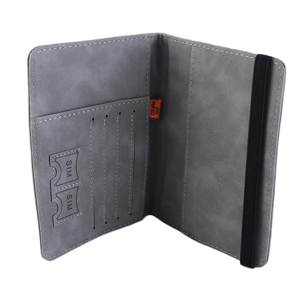 Coin Purse ID Bank Card Storage Bag Wallet Document Organizer Case Passport Book Passport Holder Passport Cover Wallet Case