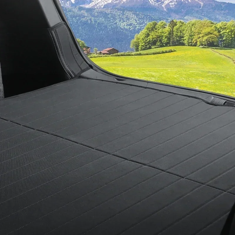 Non-Slip Trunk Mats para Tesla Modelo Y, Proteção Totalmente Cobertura, Ambos os Lados Almofadas de Proteção, Tailgate Pad, Acessórios Do Carro