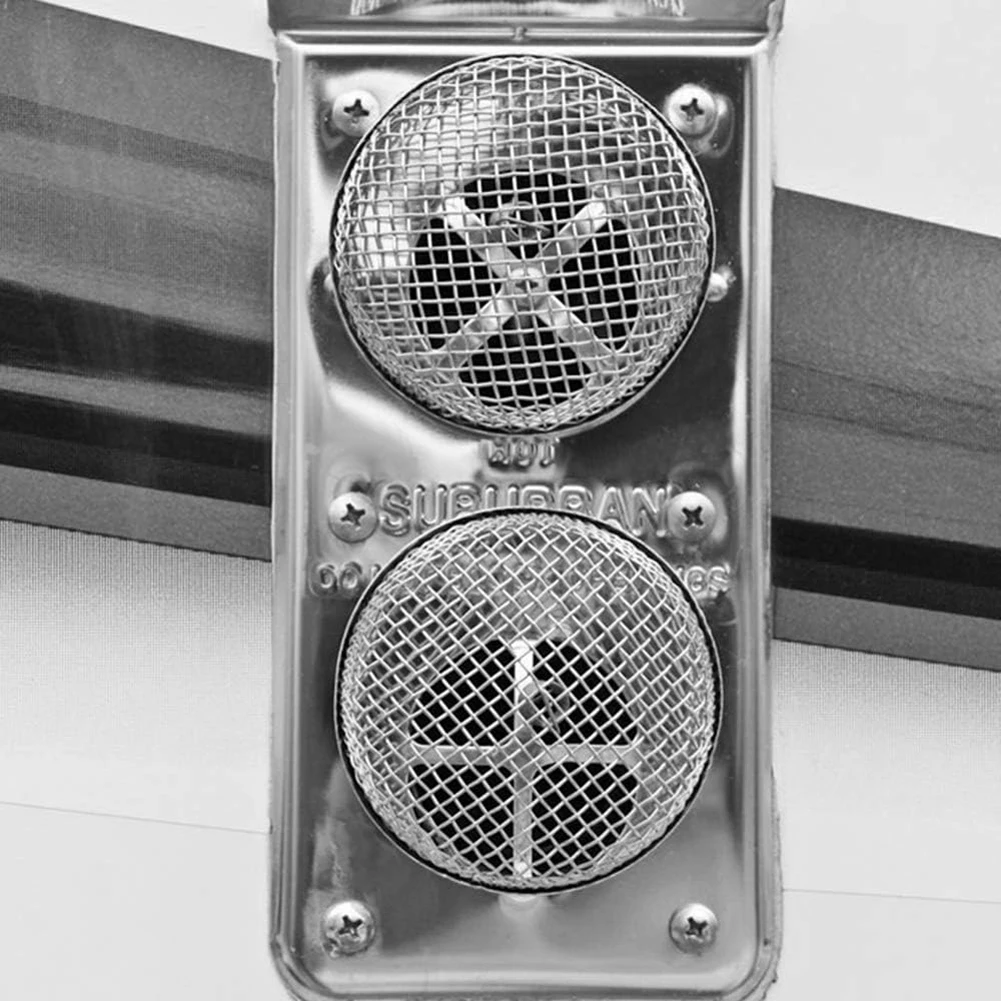 RV Furnace Vent Cover Stainless Steel Insect Bug Net Ventilation Mesh Cover Ventilation Net Cover for Camper RV Caravan