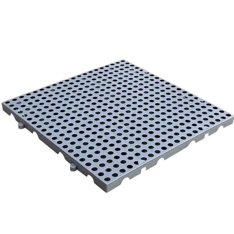 AB34-Moisture-Resistant Plastic Pallet With Breathable Mesh Ventilation, Suitable For Basements, Warehouses
