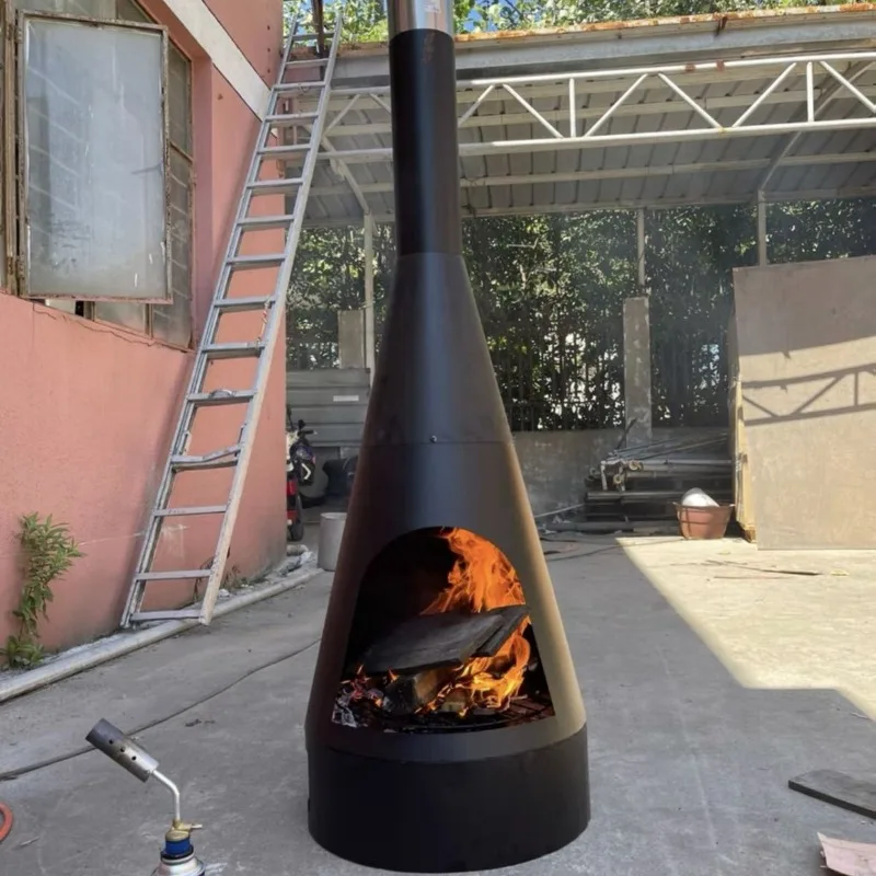 Outdoor Heater Homestay Campfire Courtyard Fireplace Household Fireplace BBQ Grill, Firewood Grill Camping