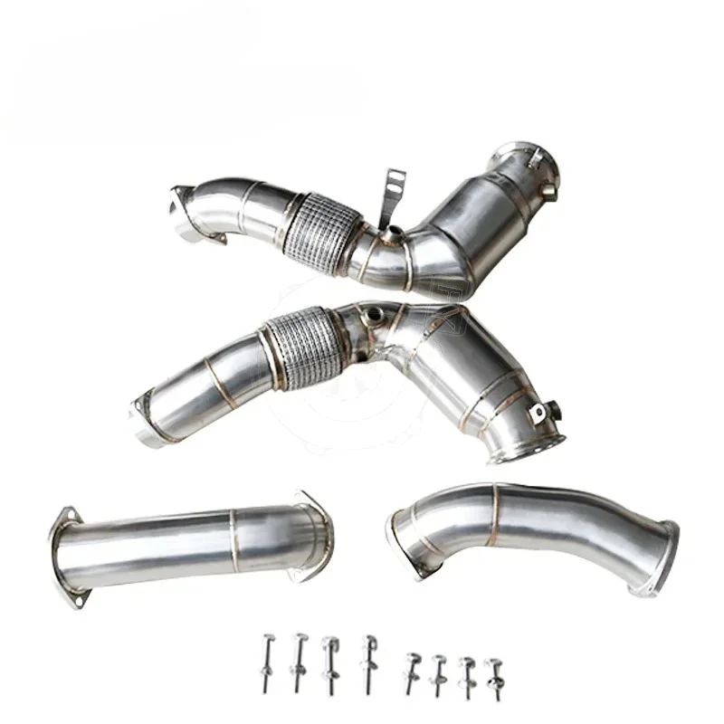 Exhaust Catted Downpipe for BM W M5 F90 S63M X5M (F95) X6M (F96) 2022+ Models with V8 Twin Turbo