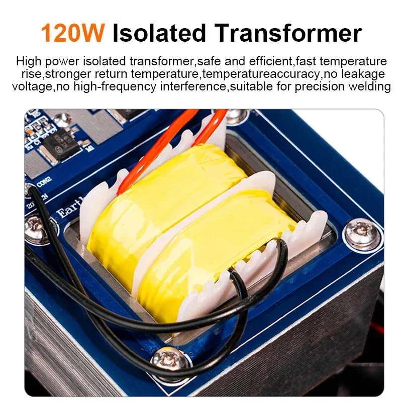 AMAOE AM-C210B AC Transformer 120W Soldering Station For Mobile Phone Maintenance Intelligent Sleep Function Welding Tool