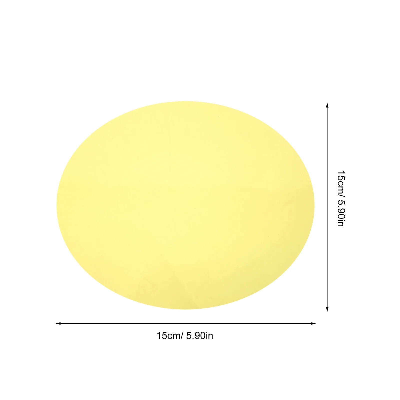 5Pcs Warm Light Film Stickers Colored Transparent Round 15Cm Adhesive Sheets for Spotlight Floodlight Bulbs DIY Craft Filters