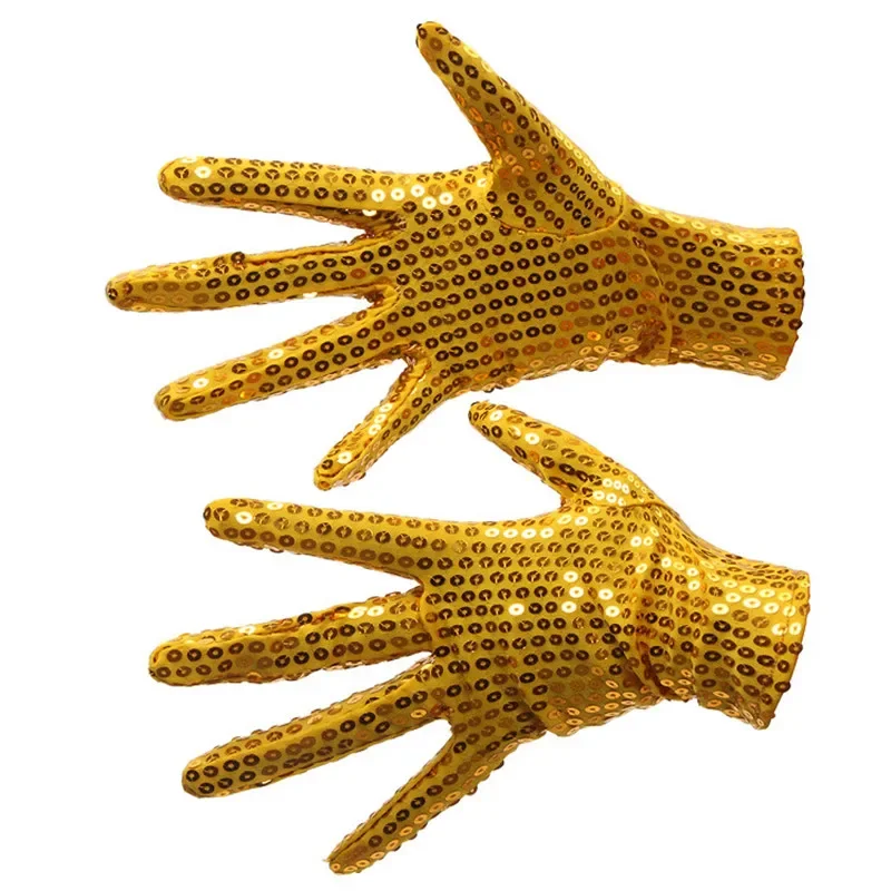 Gants de Poignet à Paillettes pour Enfant et Adulte, Chapeau de Jazz avec Nministériels d, Costume de Cosplay d'Halloween pour Femme et Patients de Mariage, Unisexe