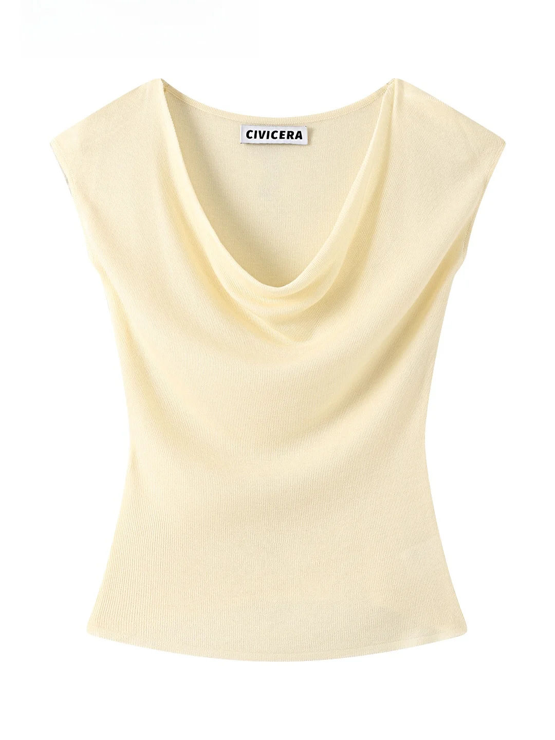 เสื้อถัก CIVICERA Unique Sli Svel สำหรับผู้หญิง แฟชั่นฤดูร้อน ทรงเข้ารูป คอปก ผ้าคอตตอนผสม เหมาะสำหรับใส่ไปทำงาน