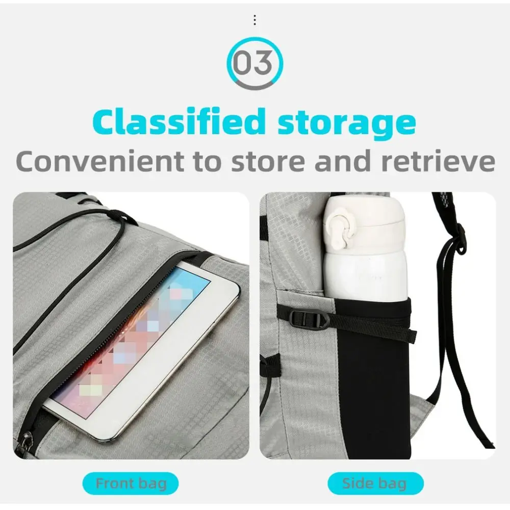 Oddychający, składany plecak do jazdy górskiej Wodoodporny, przenośny plecak sportowy Plecak turystyczny o dużej pojemności Kolarstwo