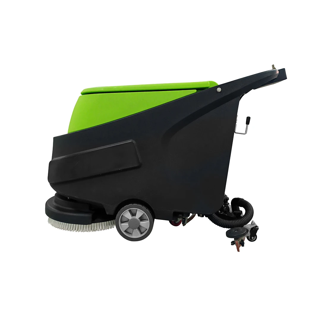 Commerciële loop achter schrob- en wasmachinereinigingsvloerschrobmachine met continue werktijd van 3-4 uur