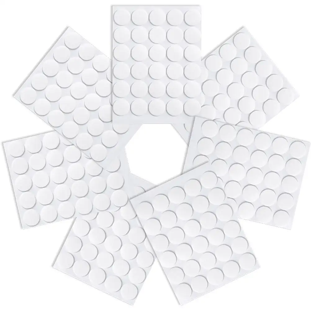 7 Sheets 490 Pcs Double Sided Stickers Removable Acrylic Glue Adhesive Dots Clear Tape Photo Wall Stickers Paint Safe