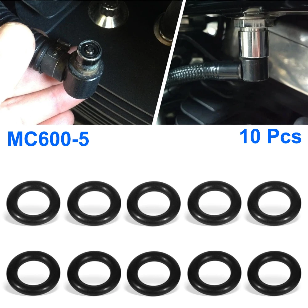 MC600-5 Replacement Male End O-Ring - Fuel Line Rebuild Kit - Fuel Line Coupler O-Ring - for Fuel Injected Harley-Davidsons 10pc