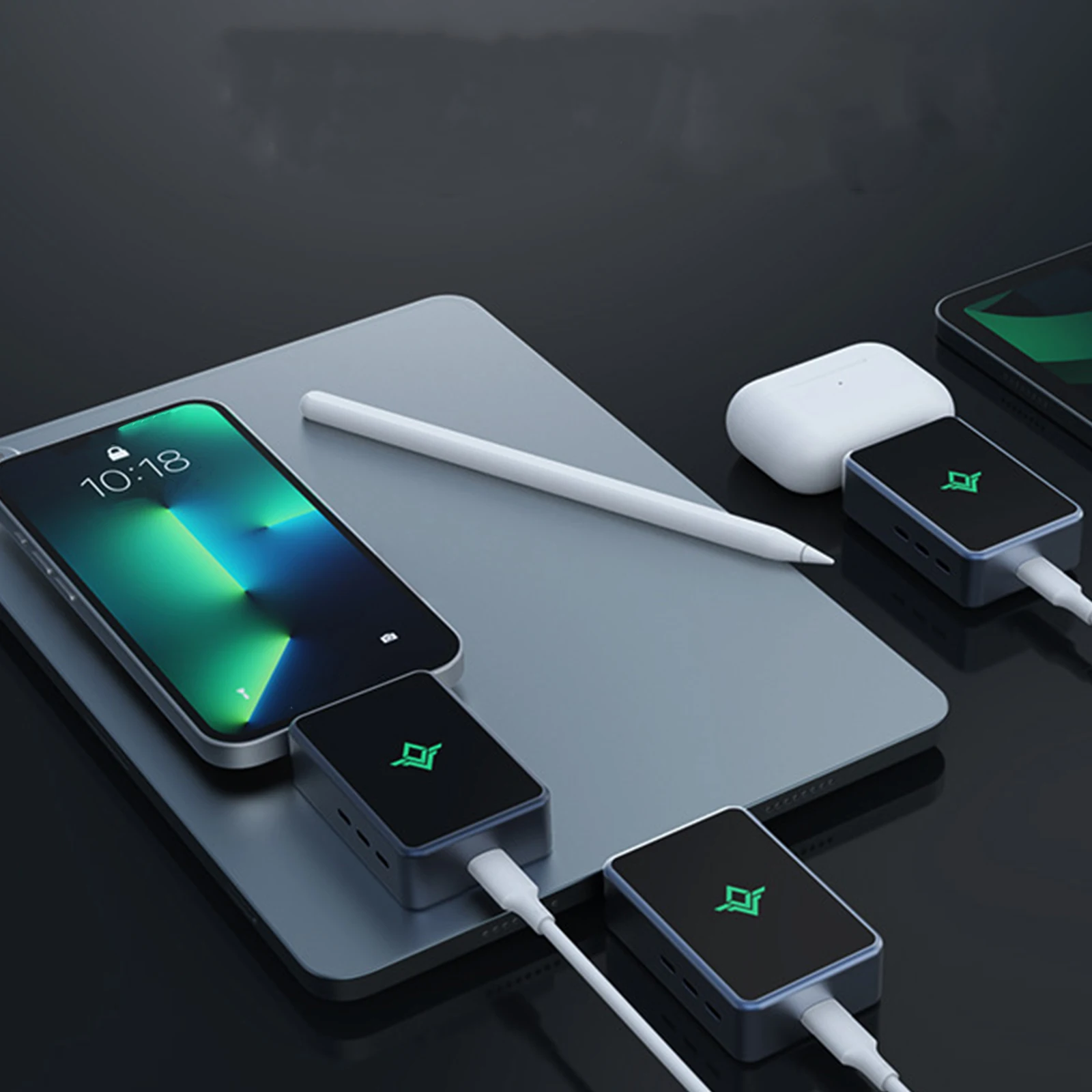 140W Type-C Intelligent Auto Stop Separator Anti-Overcharge Smart Power-Off Charger Adapter for Mobile Phone/Tablet/Laptop