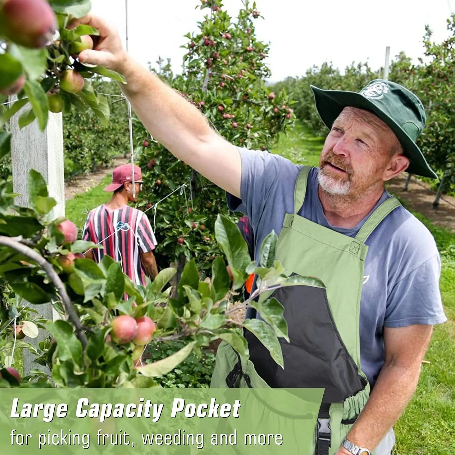 

Gardening Apron Large Capacity Storage Bag Household Orchard Fruit Vegetable Picking Multi Purpose Unisex Style Apron