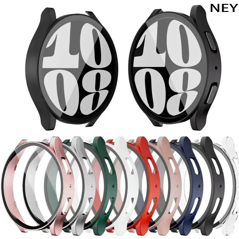 Tempered Glass+Case for Samsung Galaxy Watch 7/6/5/4/FE cover PC bumper screen protector Galaxy watch 7 6 44mm 40mm Accessories image 2