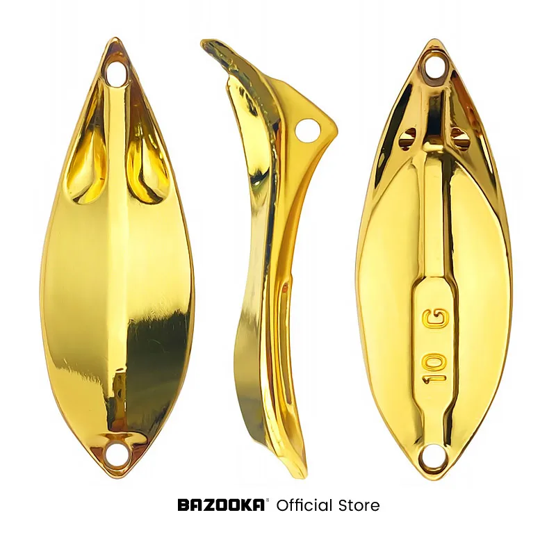 Bazooka VIB Spinner – Kit de señuelos dorados para trucha - imagen 4