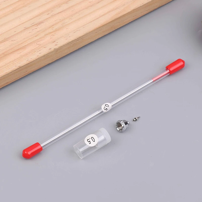 Kit Suku Cadang Pengganti Airbrush dengan Nosel Airbrush 0.2/0.3/0.5 Mm, Tutup Jarum Airbrush, Kunci Pas Kecil