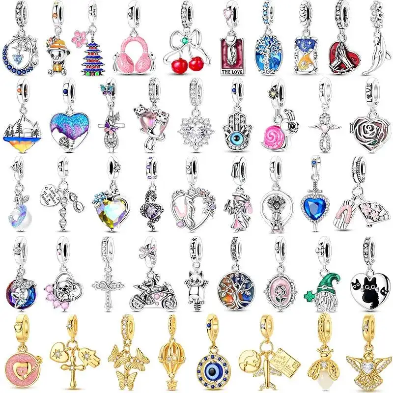 Hapilife 2026 Luminous Firefly Charms 925 Sterling Silver Gold Butterfly Beads Fit Original Bracelet Necklace DIY Jewelry Gift
