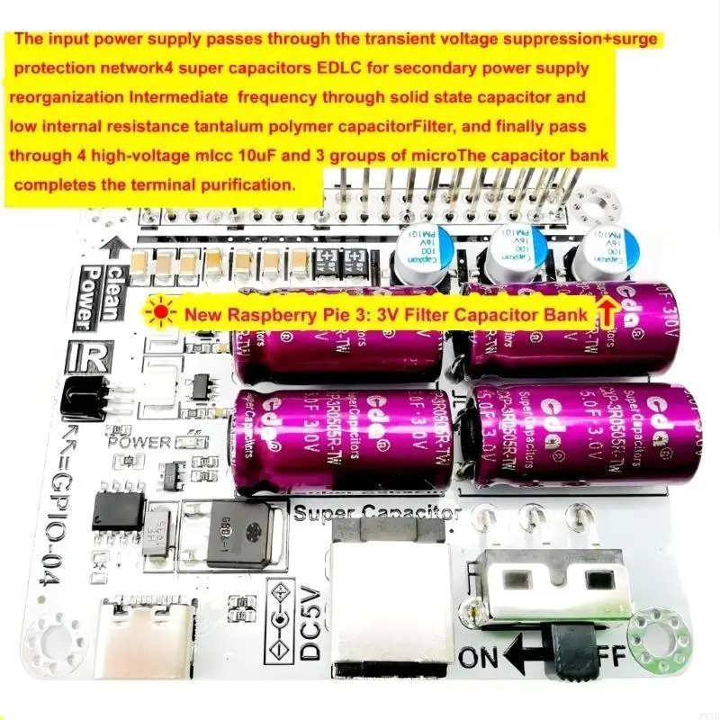 Efficient HiFi Power Filter with Farad Capacitor Ensures Stable and Reliable Power Supply for Electronic Projects 