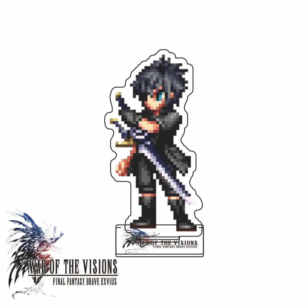 Final Fantasy Brave Exvius Series 2026 New Arrival Acrylic Stand Protagonist Pixel‑Style Game Character Desktop Decor Keychain