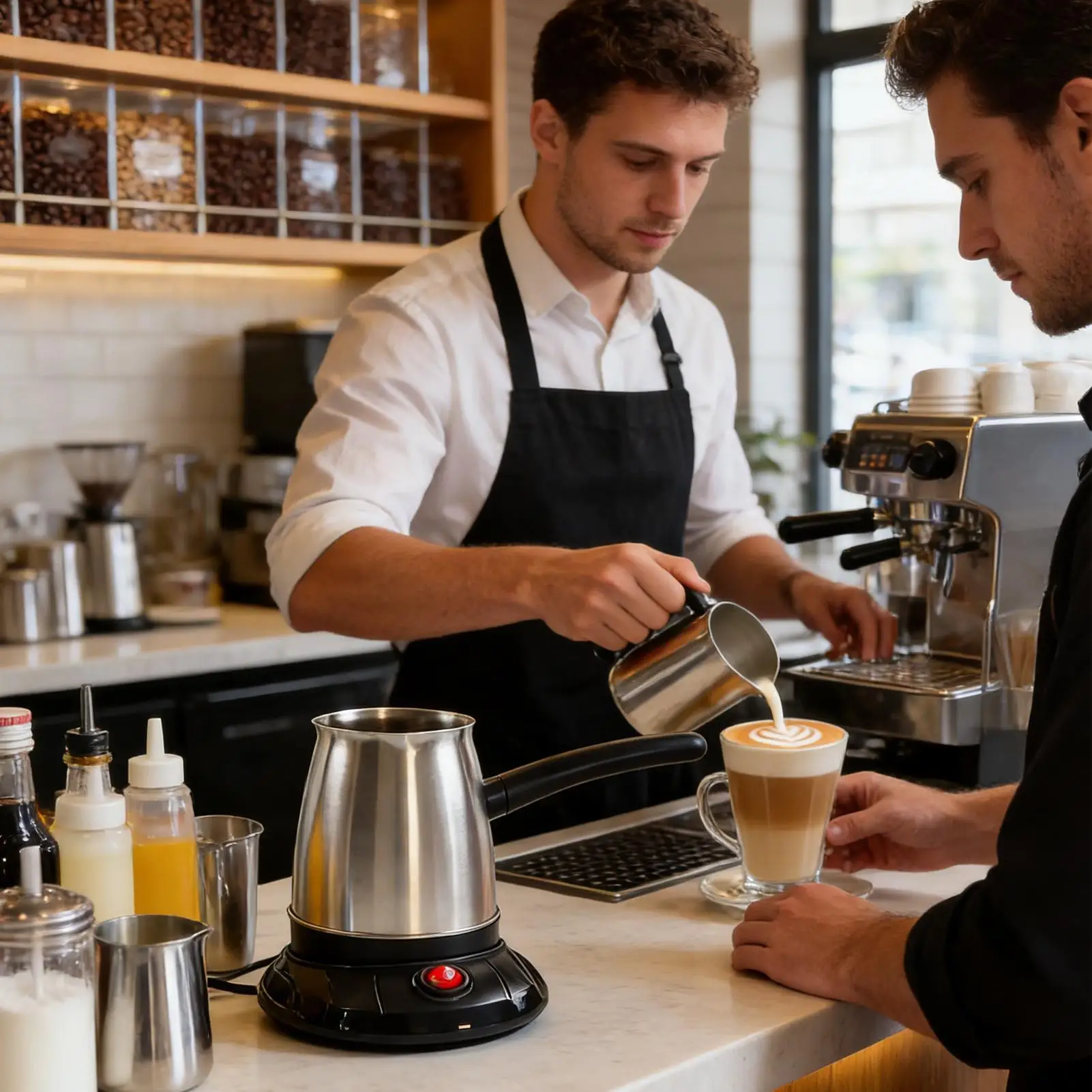 

Электрическая кофеварка 600 мл, электрический чайник из нержавеющей стали для турецкого чая и кофе, для дома, квартиры, офиса, кухни, кафе, бара