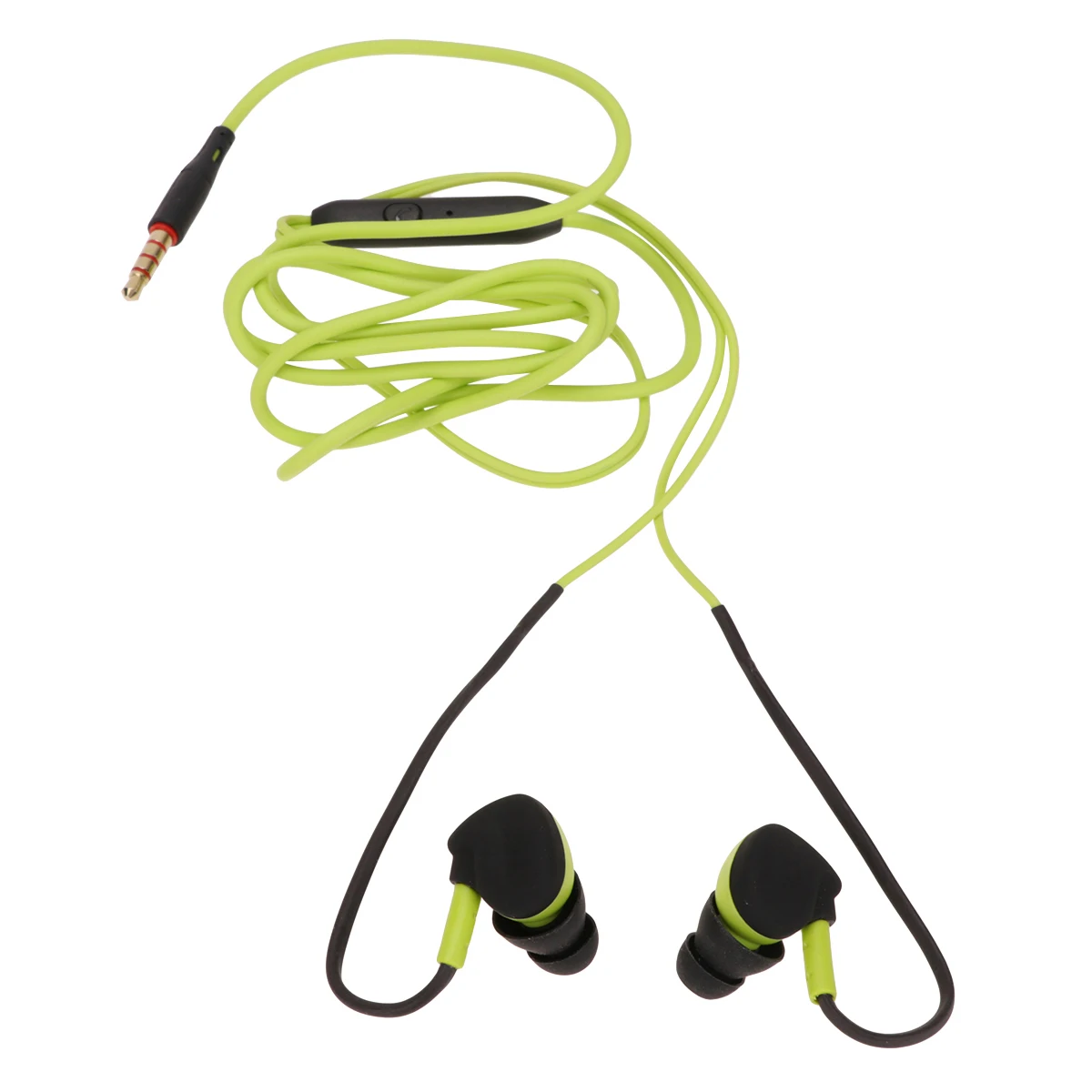 

Waterproof Sport Earphones 3.5Mm In Ear Earbuds Enhanced Bass Sweat Resistance Green Tight Fit Durable Headphones Headset