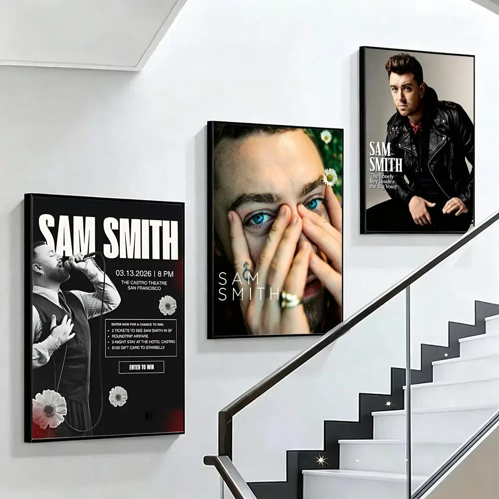 music Sam Smith Poster HD poster black and white simple home decoration suitable for living room bedroom corridor and giftgiving