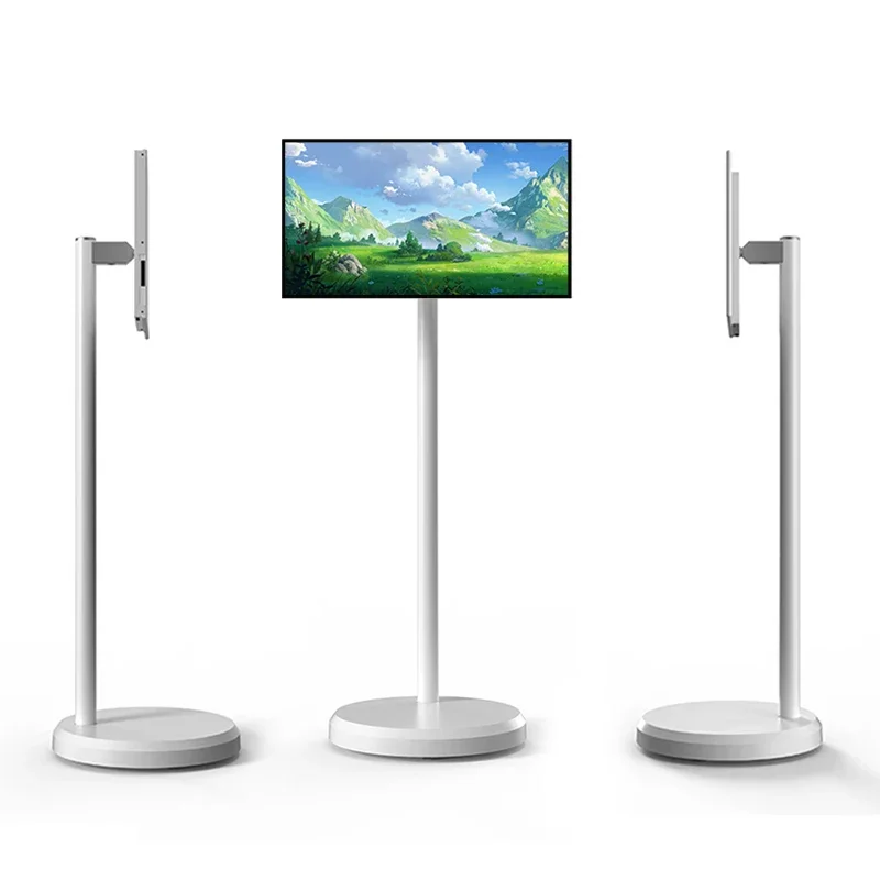 21.5inch Wireless Smart Portable TV  Android 12 Touchscreen display With floor standing movable charging Stand