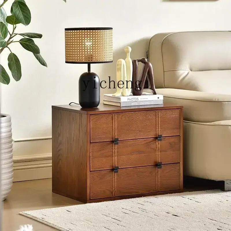 retro Chinese and ancient style chessboard cabinet modular combination side cabinet solid wood chest cabinet