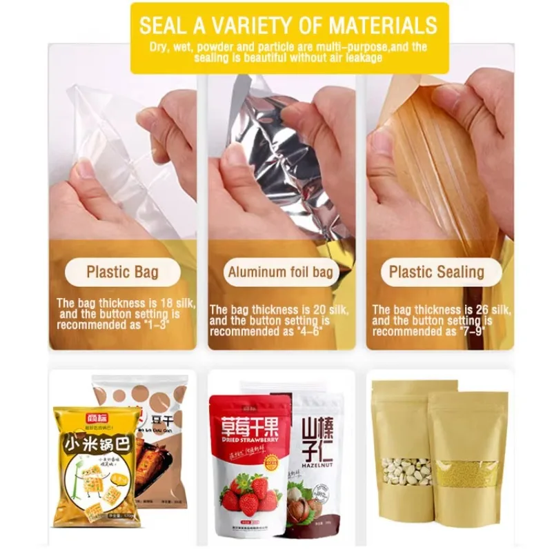 PFS-F350 Vertical Foot Pedal Operated Impulse Stand up Pouch Plastic Bag Heat Sealing Machine