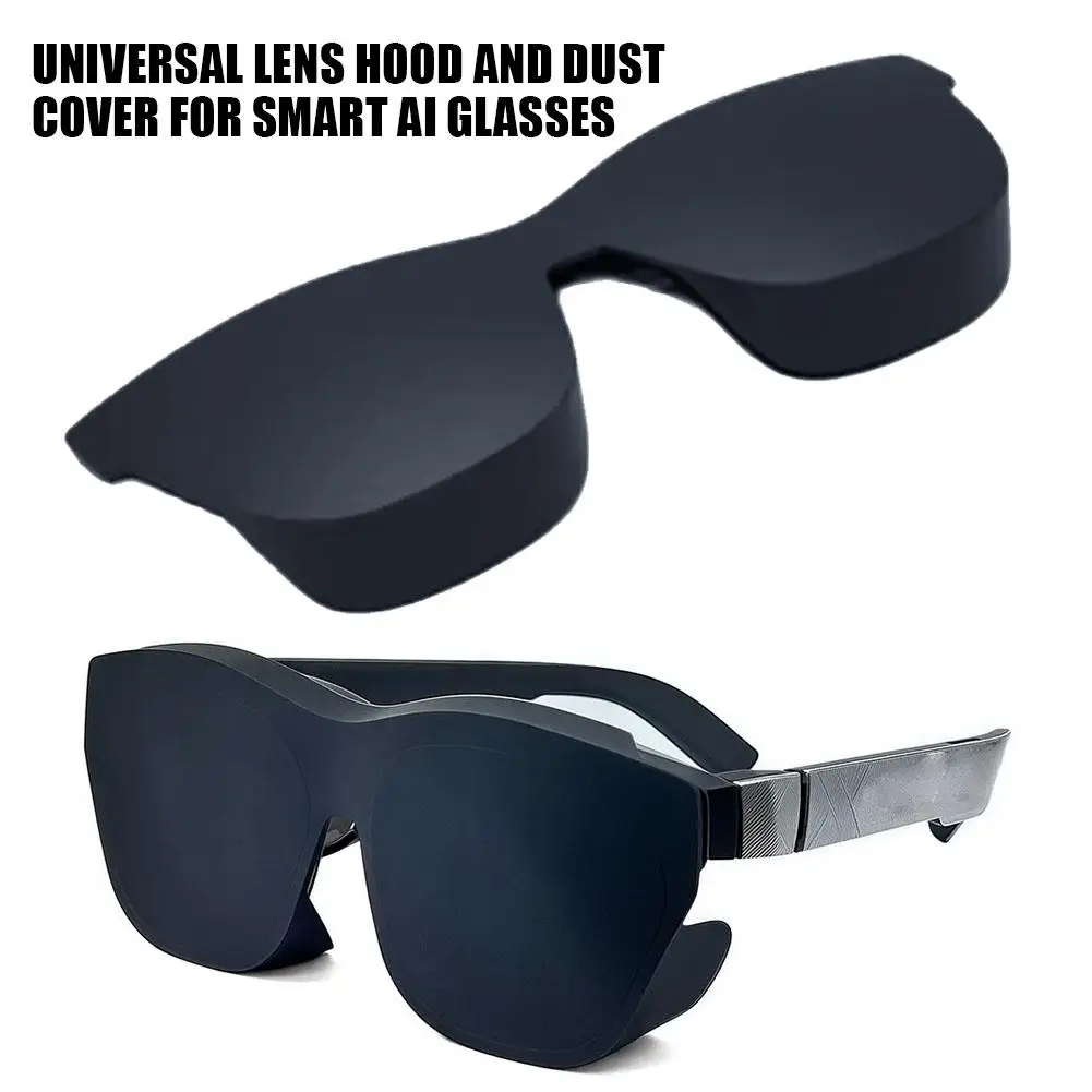 لـ Rayneo Air3/Air2/Air3s وXreal one/one pro/Air2 واقي شاشة أسود غطاء حماية لعدسة السيليكون واقي للشاشة