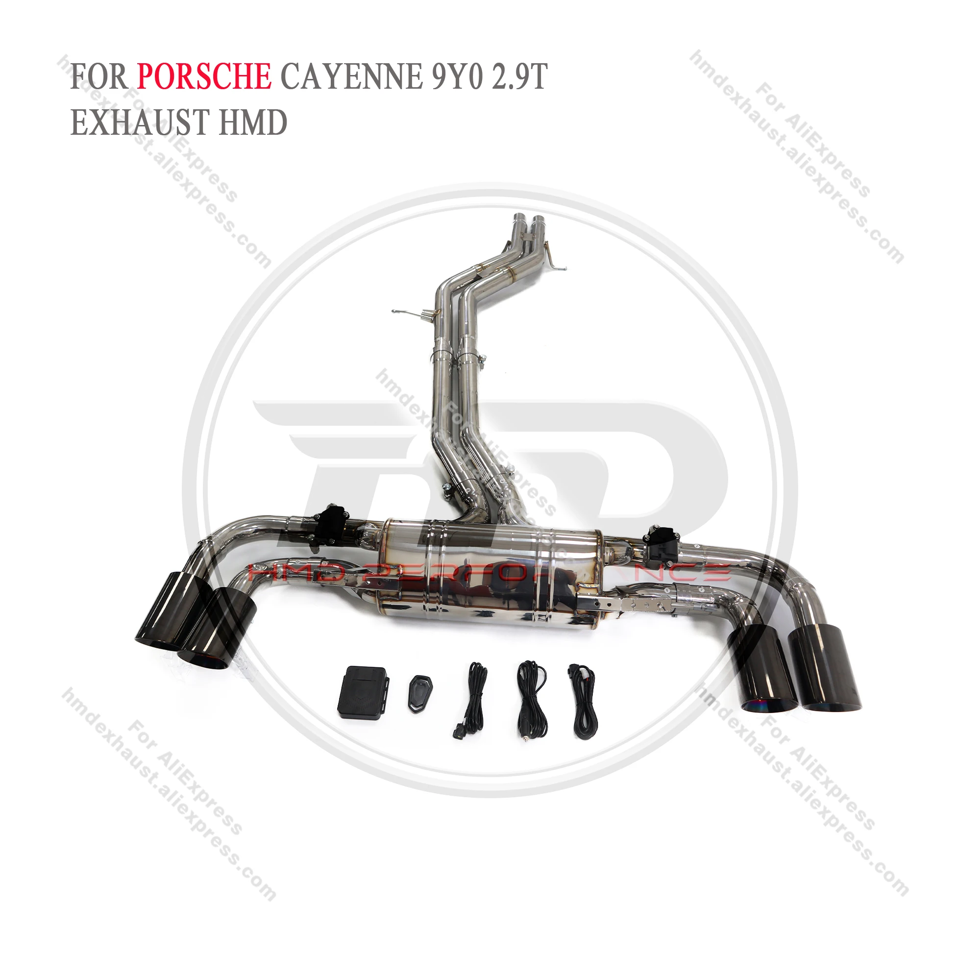 

HMD Exhaust System Stainless Steel Performance Catback for Porsche cayenne 9Y0 2.9T 2019+ Muffler With Valve