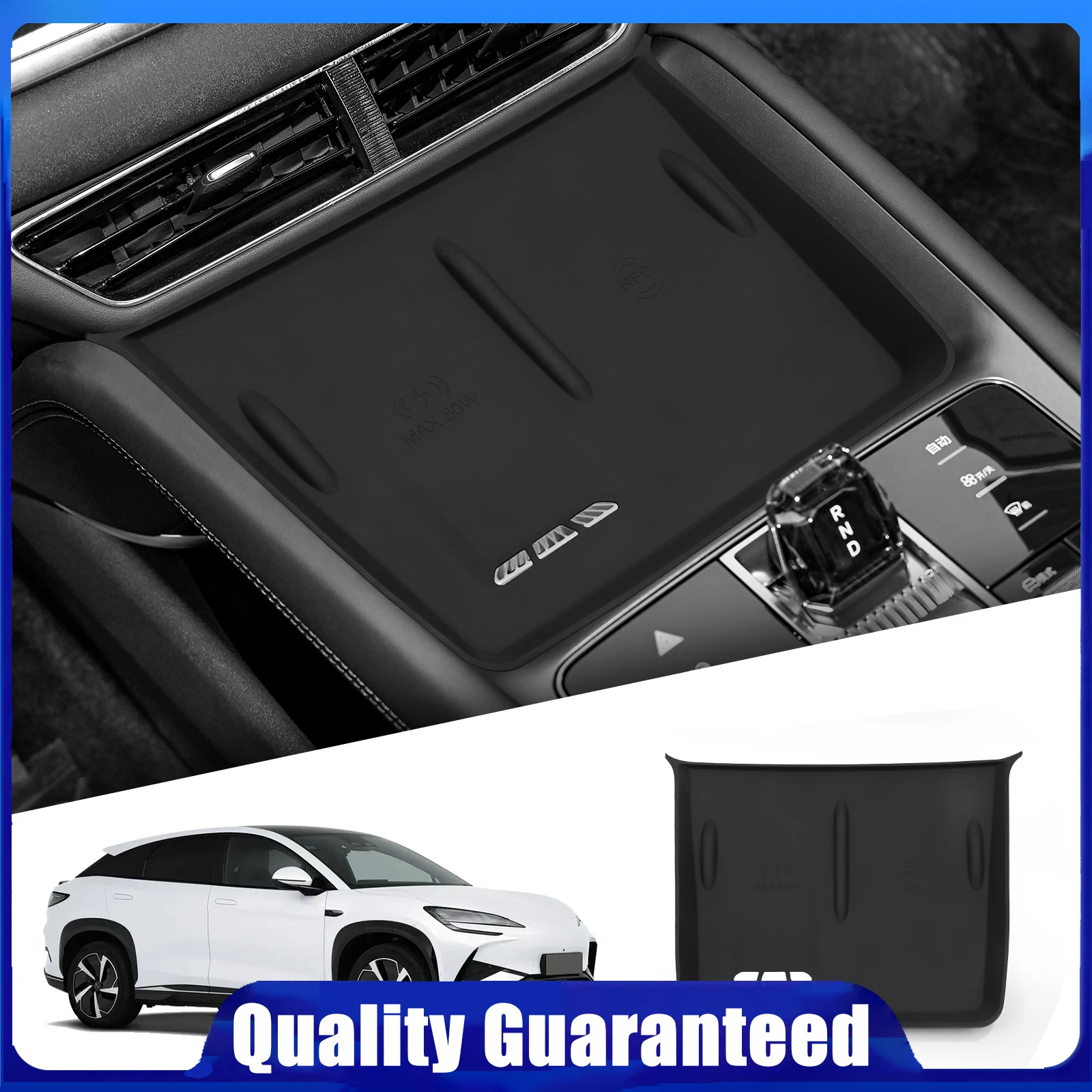Storage Box Car Tray Cup Box Organizers Accessories Tidying For BYD Sealion 07 Armrest Not For Korea Version 2024-2025