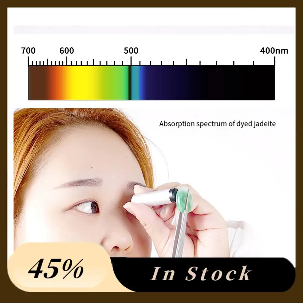 2025 Trendsmall Diffraction Spectroscope Gemstone Gemological 55Mm Length Jeweler Jewel Tester Tool Handheld Gem Spectroscope