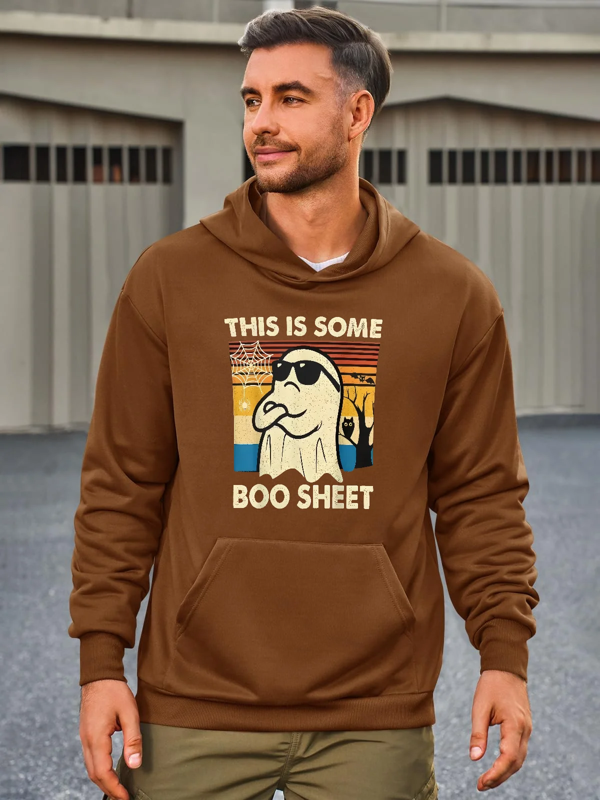 

Sporty Casual Men's Pullover Hoodie: A Must - Have Sweatshirt in Men Clothing Collections
