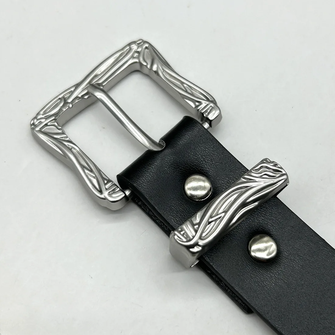Модный готический панк хип-хоп рок-стиль джинсы Y2K ремень из искусственной кожи женский ремень в стиле ретро с резной иглой и пряжкой для мужчин