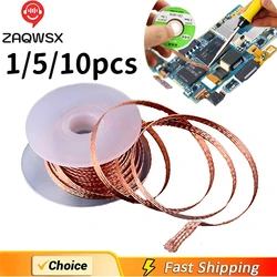 1.5/2/3/3.5/4.0MM Desoldering Braid Tape Copper Solder Wire Soldering Wick Tin Solder Removal Braid Welding Wire Repair Tools