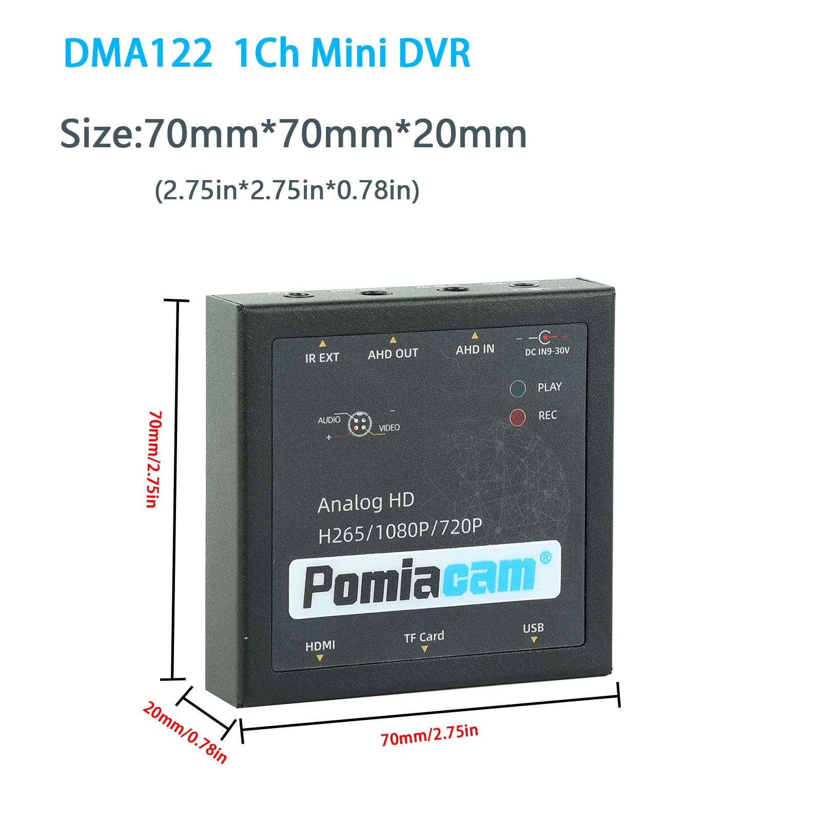 New 1Ch Mini DVR HD 1 Channel Cctv DVR Video Recorder Board Video Compression Support SD Card Real-time with Receiver