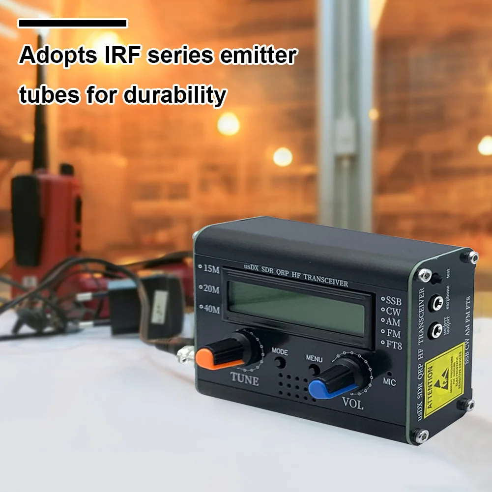 

﻿5W UsDX All Mode HF Transceiver QCX-SSB To SSB 3-Band All Mode Transceiver High Frequency SDR QRP Transceiver with Handheld Mic