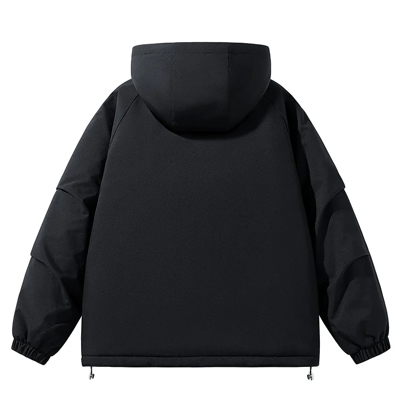 Мужская зимняя спортивная ветрозащитная дышащая хлопковая утолщенная теплая хлопковая одежда для отдыха, модная модная теплая куртка с защитой от холода