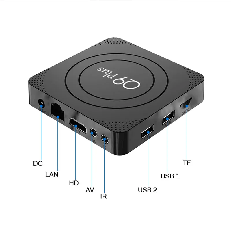 Q9 Plus Smart TV Box 2.4G/5G WIFI Allwinner H313 BT5.0 2G 16G 100M Android 10.0 TV BOX Media Player 4K HDR Set Top box