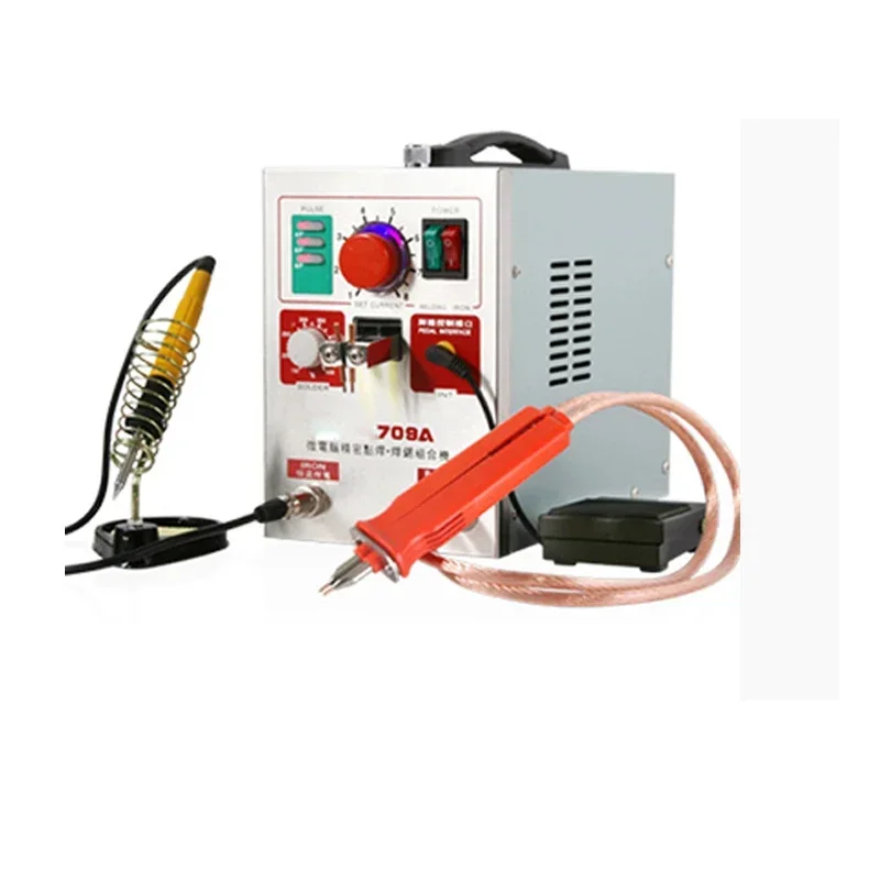 709A Lithium Battery Spot Welding Machine Small Handheld 18650 Welding Butt Welding Electric Soldering Iron Diy Complete Set