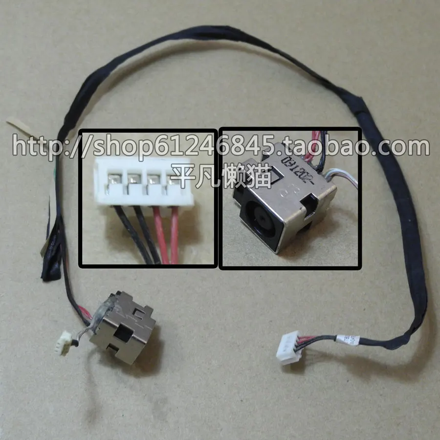 DC Power Jack dengan Kabel untuk HP ENVY 14-1000 Kabel Flex Laptop DC-IN